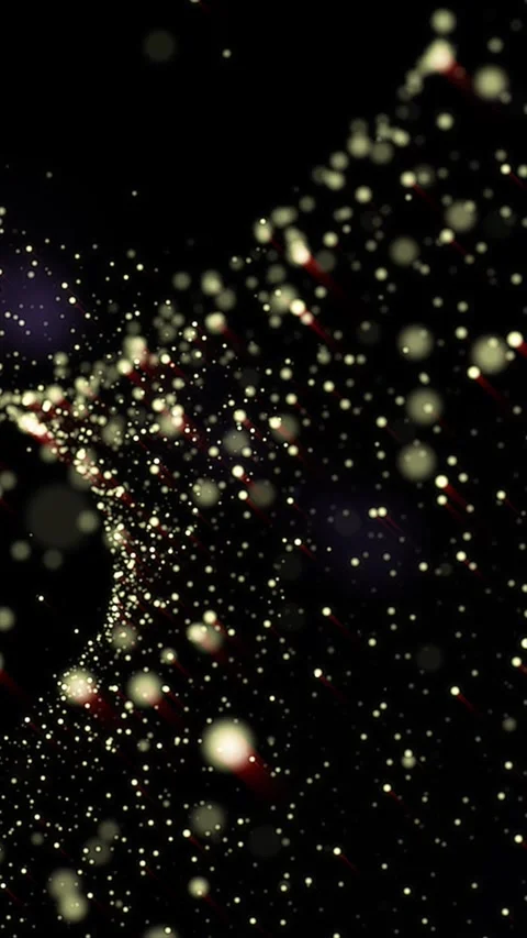 A mesmerizing dance of glowing particles moving gracefully Stock Footage 312934041