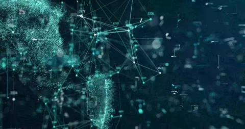 A mesmerizing digital animation depicting complex calculations Stock Footage 319207634