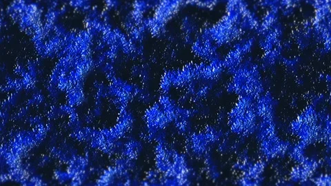 A mesmerizing display of blue waves dances under the moonlight Stock Footage 304273067