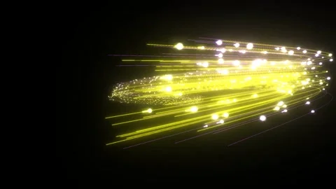 A mesmerizing display of light and energy swirling in a deep dark void. Stock Footage 340300197