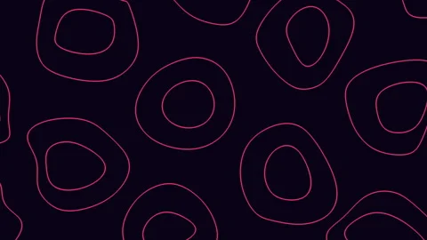 A mesmerizing display of red circles on a black background 스톡 동영상 274172434