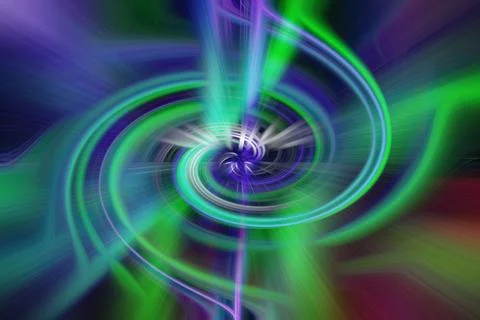 A mesmerizing display of twilight radiance within an abstract light circle .. Stock Illustration
