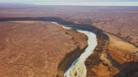 A mesmerizing drone shot of the hidden river Stock Footage 294261904