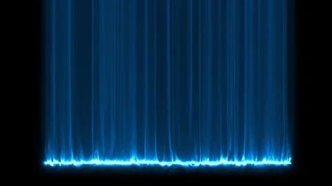 Mesmerizing Electric Blue Vertical Light Streaks with Dynamic Motion Effect. 4K Vidéo 277866170