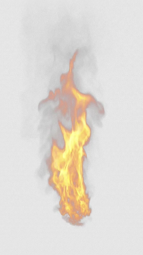 Mesmerizing Endless Loop of Fire Torch Flames with Alpha Channel PNG Background. Stock-Footage 280578508