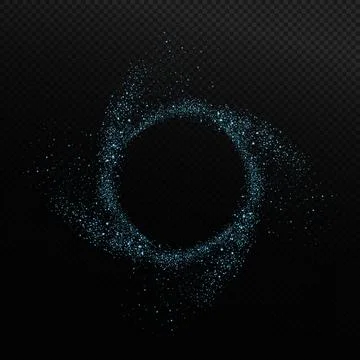 A mesmerizing Glittering Blue Dust Pattern is created with a captivating Dark Stock Illustration