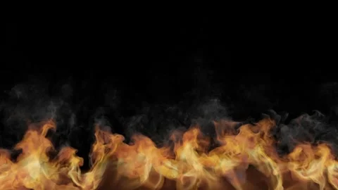 The mesmerizing glow of fire as it elegantly lights up the lower part of the Video stock 274070456