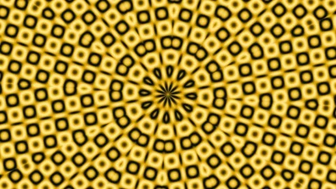 Mesmerizing gold-toned circular mandala animation Stock Footage 337970630