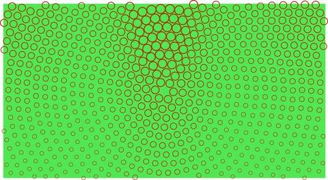 A mesmerizing green abstract pattern with a sense of depth and movement. Stockillustratie