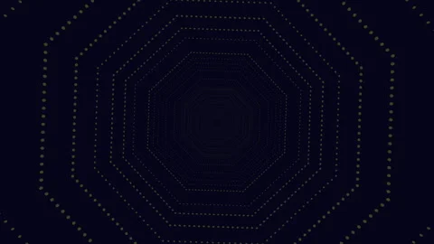 Mesmerizing green dot pattern in dark circular space 動画素材 274175993