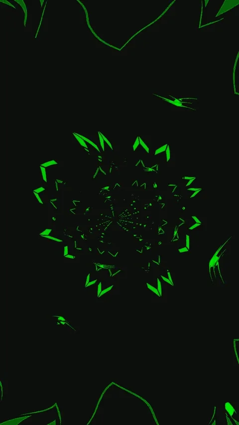 Mesmerizing green tunnel video loop creates a seamless visual experience Video stock 321571942