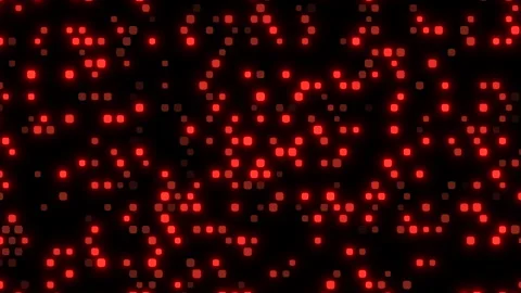 Mesmerizing grid of red dots on black background 스톡 동영상 255990678