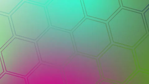 Mesmerizing hexagonal pattern animation with a smooth gradient transition f.. Stock Footage 317737066