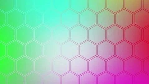 Mesmerizing hexagonal pattern with a smooth gradient transition from pink t.. Видео 317737072