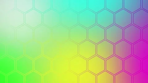 Mesmerizing hexagonal pattern with a vibrant gradient transition from purpl.. Stock Footage 317737098