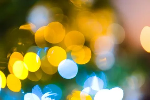 A mesmerizing image captures the enchanting glow of blurred lights. Stock Photos