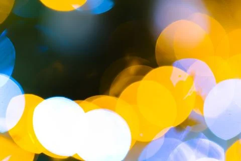 A mesmerizing image captures the enchanting glow of blurred lights. Stock Photos