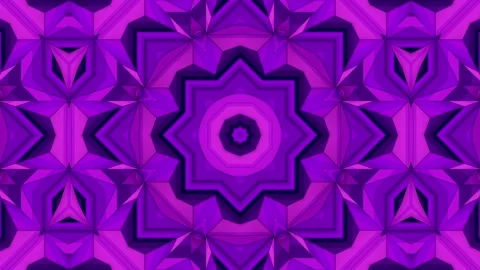 Mesmerizing kaleidoscope of geometric patterns. 3d rendering loop animation 4K Video stock 272439859
