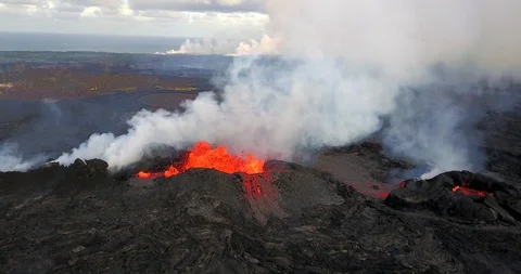 Mesmerizing lava from above Vidéo 90469723