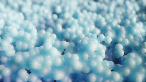 Mesmerizing moving of blue and violet air bubbles creating an abstract dyna.. Stock Footage 254489534