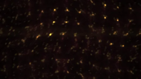 Mesmerizing Nighttime Aerial View of Glowing Fireflies Swarming in a Dark F.. Stock Footage 340526436