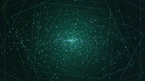 Mesmerizing optical illusion of converging squares creates a captivating tunnel Stock-Footage 327338179