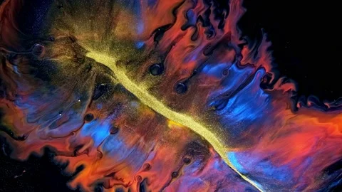 Mesmerizing Paint background liquid art. wallpaper for 4k Abstract motion Stock Footage 166273368