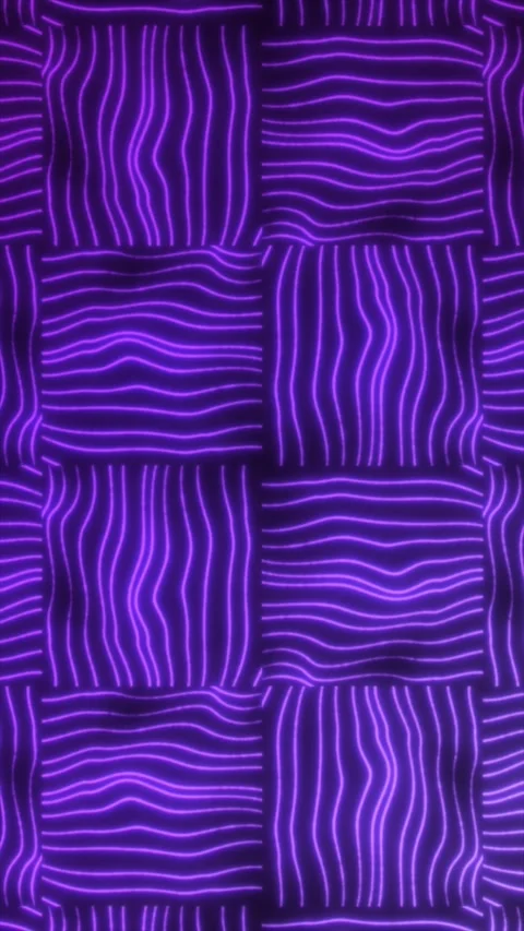 Mesmerizing patterns with flowing lines in vibrant purple Stock Footage 312064007