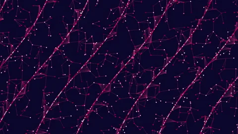 Mesmerizing Patterns With Pink Lines And Stars Stock Footage 247234568