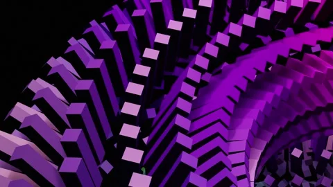 Mesmerizing Purple and Pink Abstract Loop Background: Simple Kaleidoscope W.. Stock Footage 335834156