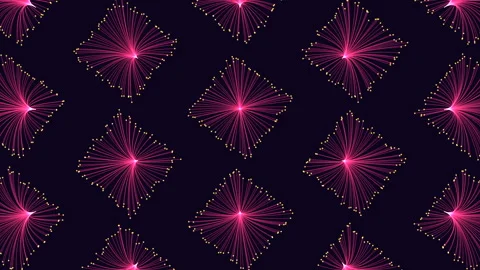 Mesmerizing red and blue dot grid creates depth and texture 스톡 동영상 274176756