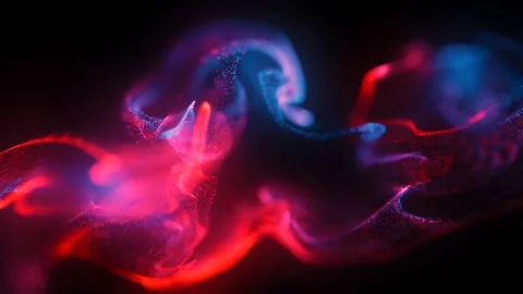 The mesmerizing red and gold flows in the water. Stock Footage 243717822