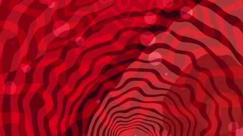 Mesmerizing Retro Red: Chaotic Swirls in a Vibrant Vintage Abstract Design Stock Footage 271219313