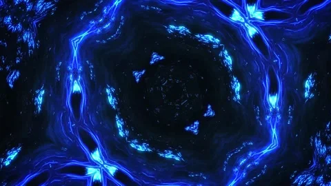 Mesmerizing Seamless Visuals With Blue W... | Stock Video | Pond5