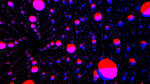 Mesmerizing Spherical Flow in Cosmic Depths Stock Footage 291091291
