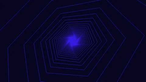 Mesmerizing spiral pattern of blue and white triangles Stock-Footage 275582951