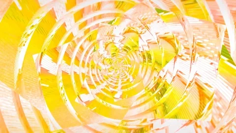 A mesmerizing spiral pattern formed by vibrant yellow and orange colors Stock Footage 307233782