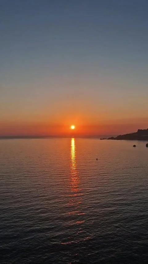 Mesmerizing Sunset Video Over the Ocean Stock Footage 285329235