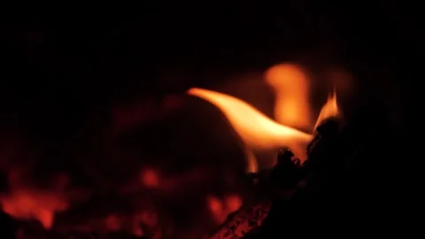 Mesmerizing Super Slow-Motion: A Captivating Close-Up of a Tiny Flame Stock Footage 262302512