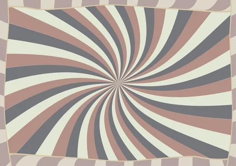 Mesmerizing swirling abstract pattern with hypnotic optical illusion effect Stock Illustration