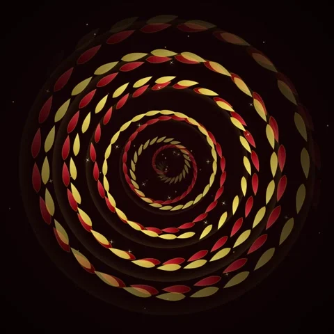 Mesmerizing Swirling Vortex of Autumn Leaves and Light Trails Stock Footage 346284154