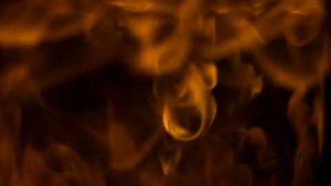 Mesmerizing Swirls of Smoke and Fire Creating a Fiery, Enchanting Atmospher.. 스톡 동영상 341920269