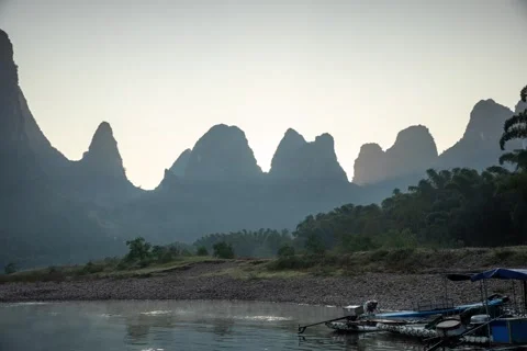 Mesmerizing Timelapse of Guilin Karst Mountains 6K Stock Footage 314696978