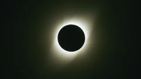 A Mesmerizing Total Solar Eclipse Shows The Sun Fully Covered By The Moon, Stock Footage 297722741