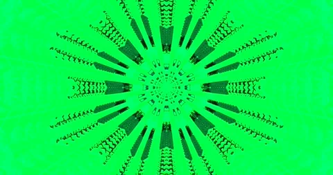 Mesmerizing tunnel animation vj loop screensaver in vibrant green hues for .. Stock Footage 320052962