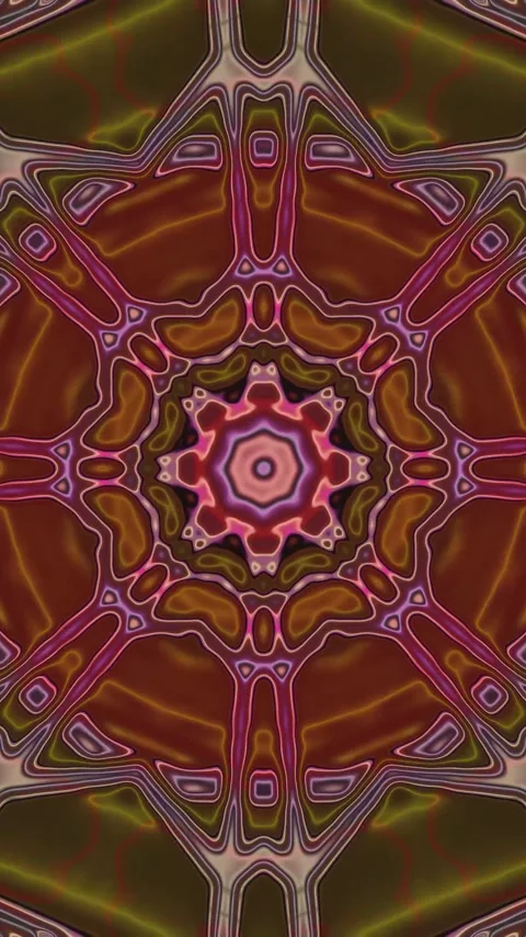 Mesmerizing tunnel video loop with colorful patterns for screensaver enjoymen Stock Footage 321262087