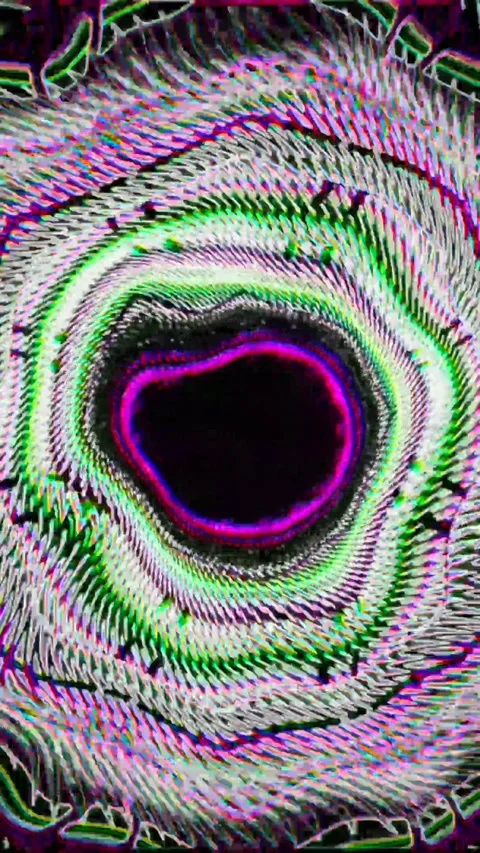 Mesmerizing tunnel video loop creates a vibrant visual experience that cont.. Vídeo Stock 318800327