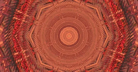 Mesmerizing tunnel video loop creates endless motion with vibrant patterns .. Stock Footage 319420756