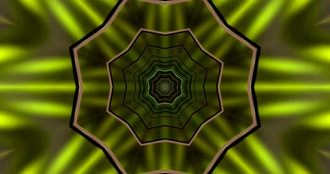 Mesmerizing tunnel video loop featuring vibrant green patterns in seamless .. Stock Footage 319072399