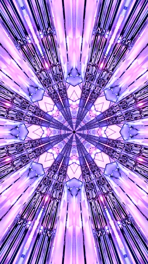Mesmerizing tunnel video loop showcases vibrant colors and intricate patter.. Stock-Footage 320353304